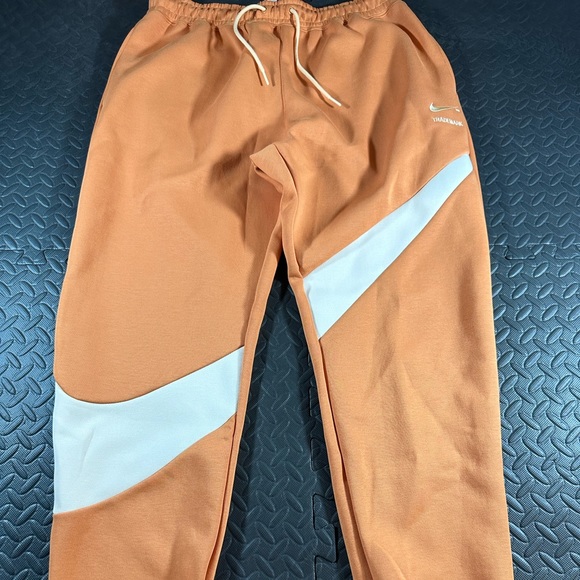 Nike | Pants | Nike Sportswear Tech Fleece Swoosh Pants Dh23808 Hot Curry  Pearl White Sz L | Poshmark